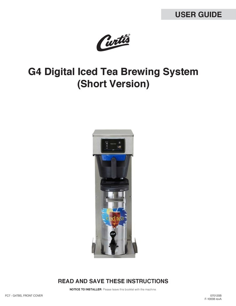 Curtis G4TBS Manuel utilisateur