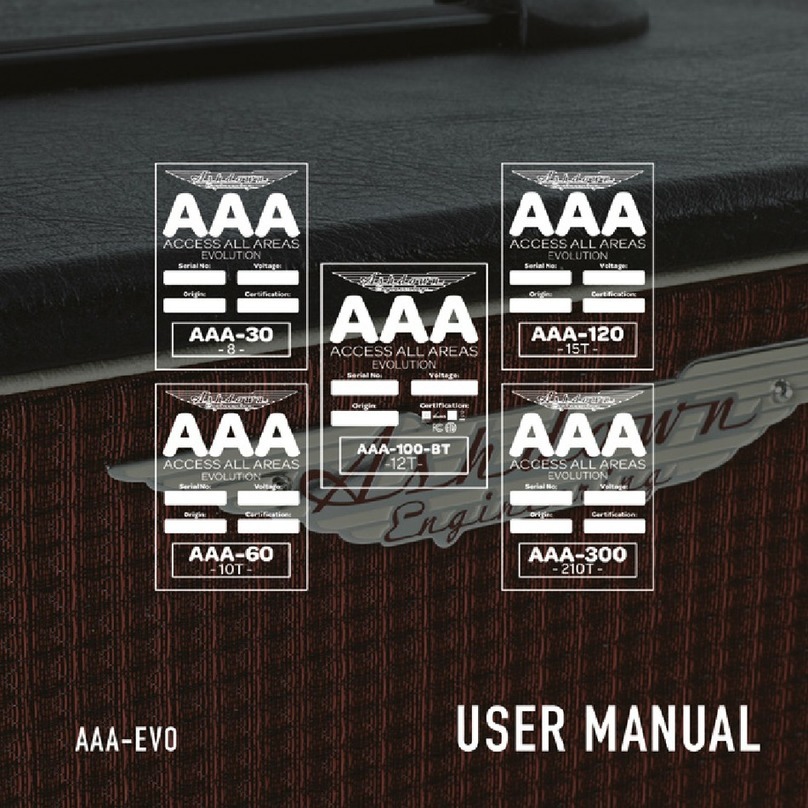 Ashdown AAA-EVO Manuel utilisateur