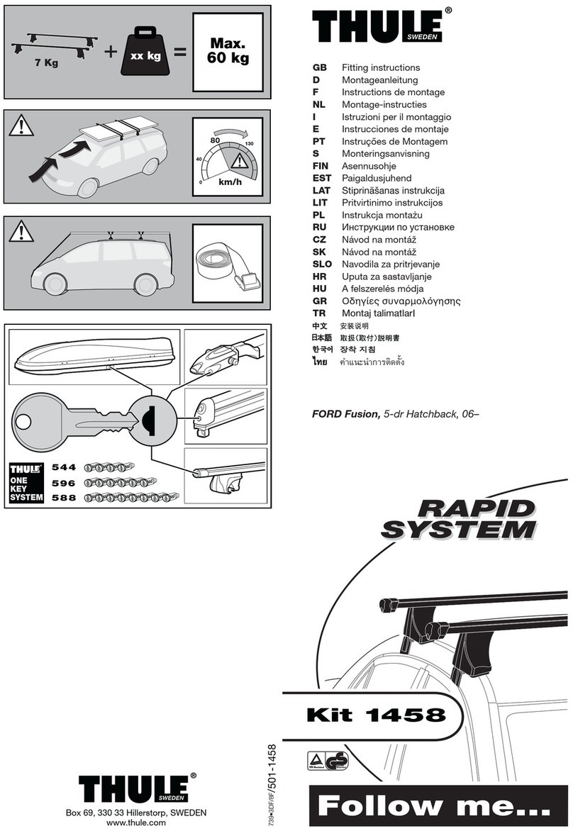 Thule Rapid 1458 Manuel utilisateur