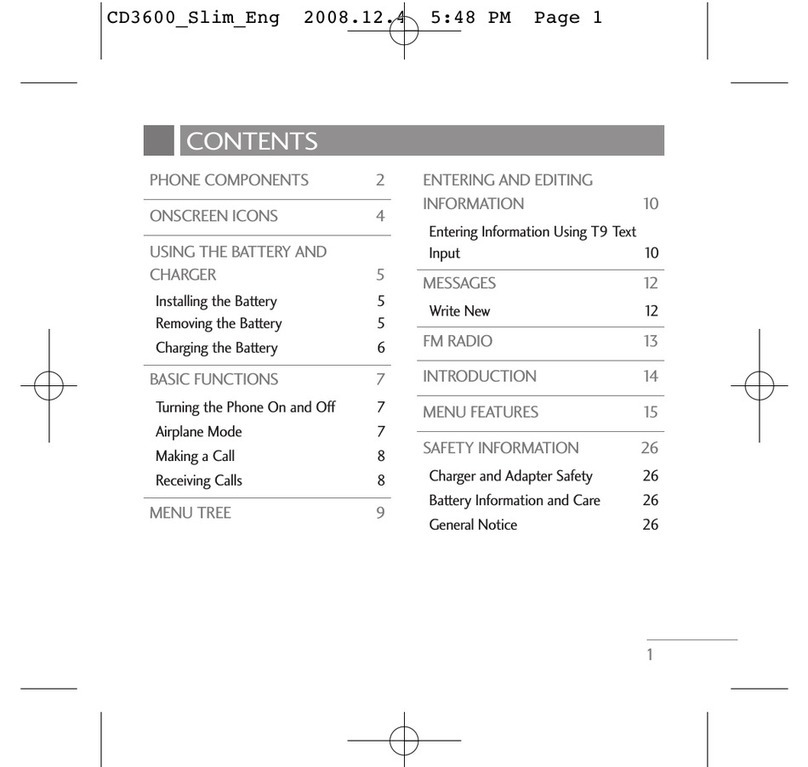 LG CD3600 Slim Manuel utilisateur LG CD3600 Slim Manuel utilisateur