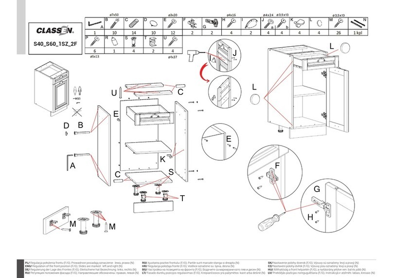 Classen S40_S60_1SZ_2F Manuel de programmation Classen S40_S60_1SZ_2F Manuel de programmation