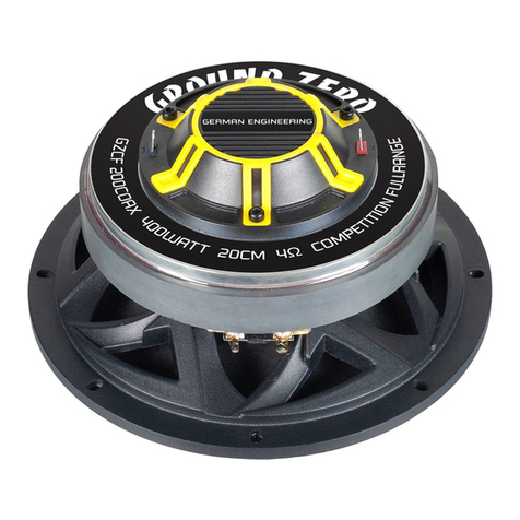 Ground Zero Competition Series Manuel utilisateur