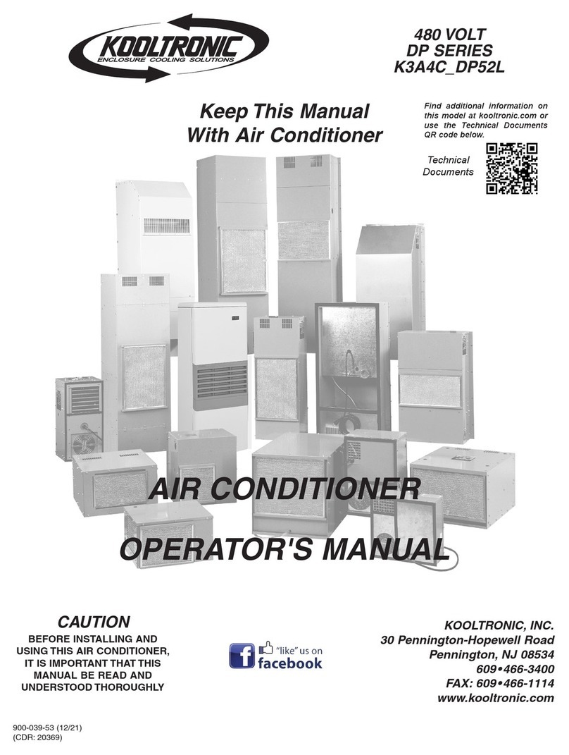 Kooltronic DP Series Manuel utilisateur