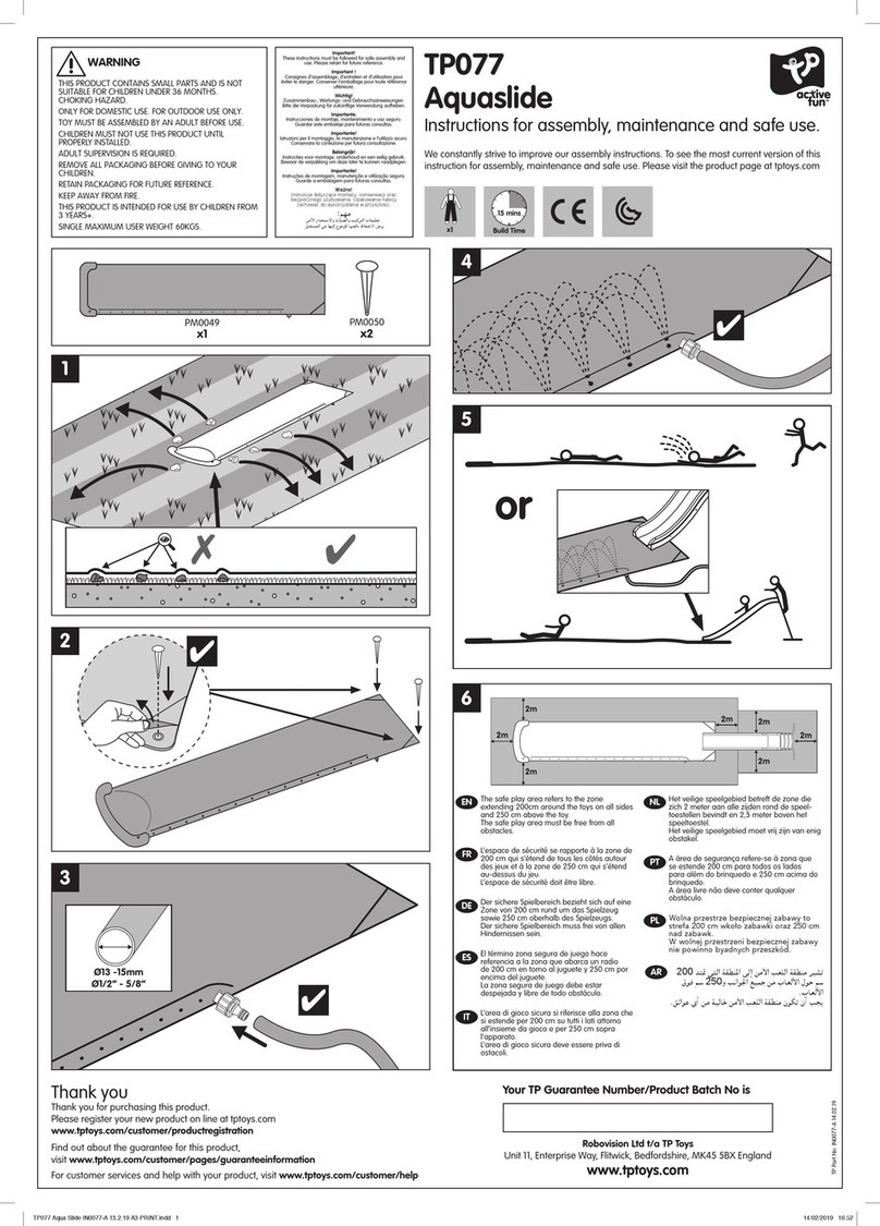 TP active fun Aquaslide TP077 Guide rapide