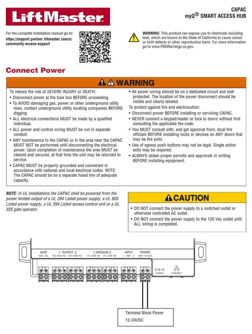Chamberlain CAPAC Manuel utilisateur
