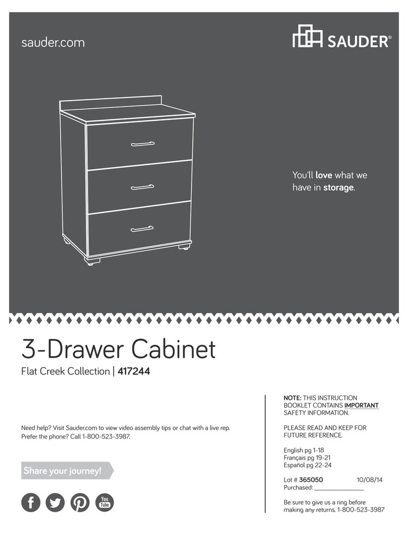 Sauder 417244 Manuel utilisateur