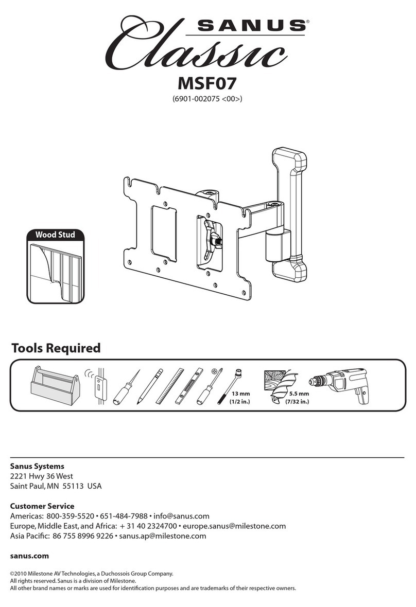 Sanus Classic MSF07 Manuel utilisateur