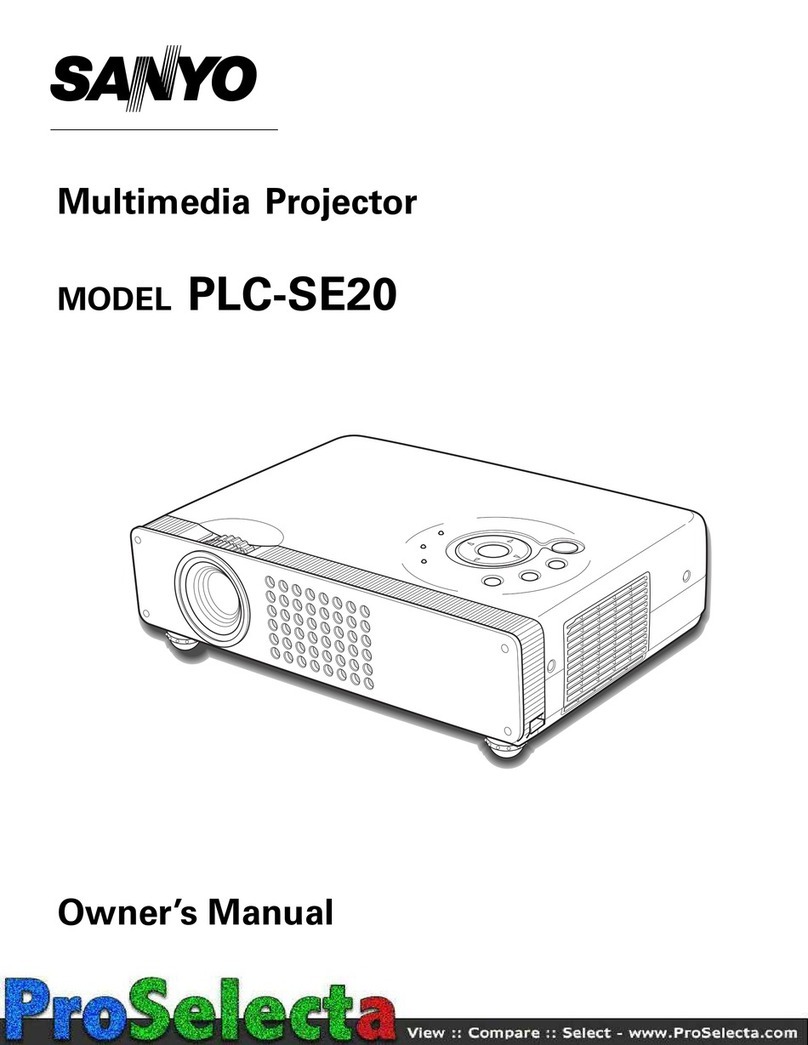 Sanyo PLC-SE20 Manuel utilisateur