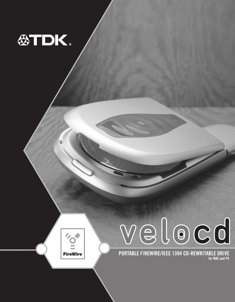 TDK Velocd Manuel utilisateur