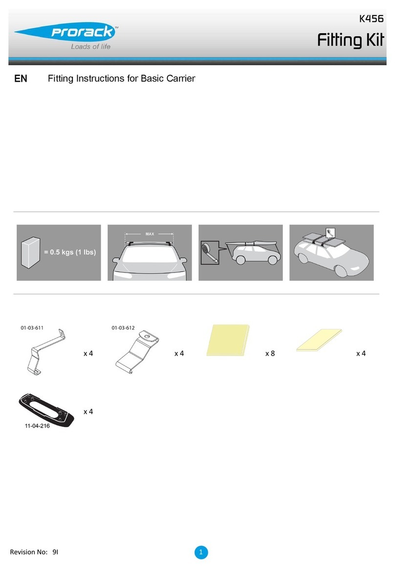 Prorack K456 Manuel utilisateur