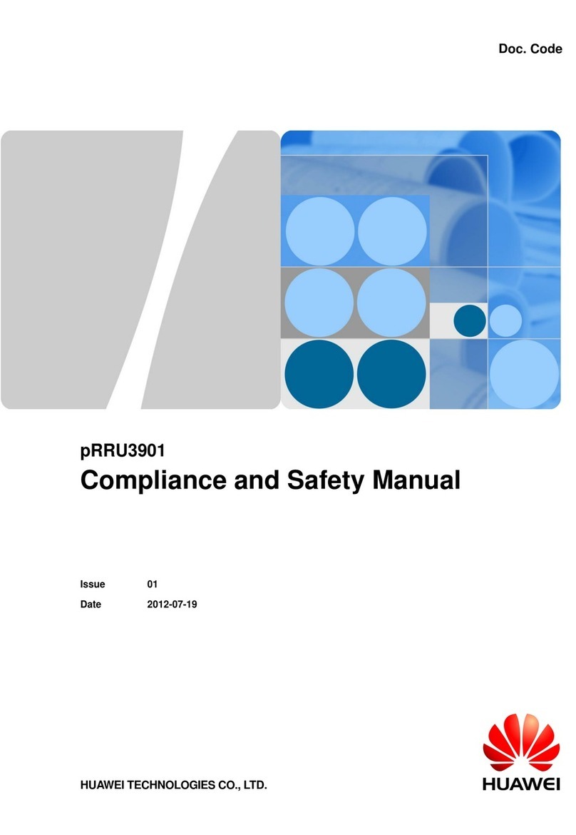 Huawei pRRU3901 Mode d’emploi Huawei pRRU3901 Mode d’emploi