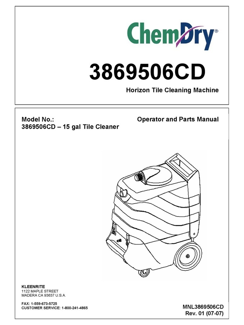 ChemDry 3869506CD Manuel du produit