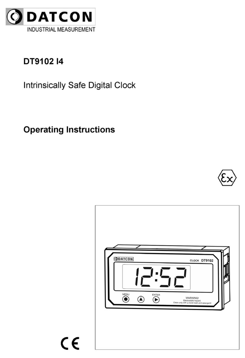 Datcon DT9102 I4 Manuel utilisateur Datcon DT9102 I4 Manuel utilisateur