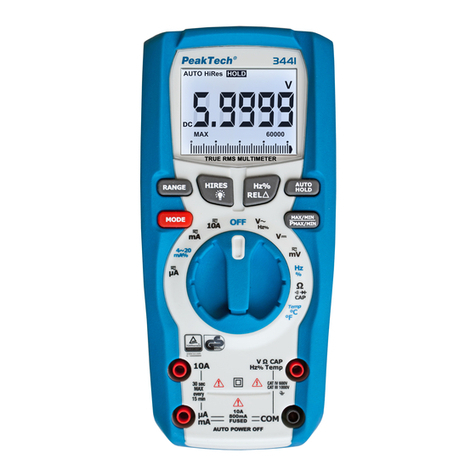 PeakTech P 3441 Manuel utilisateur