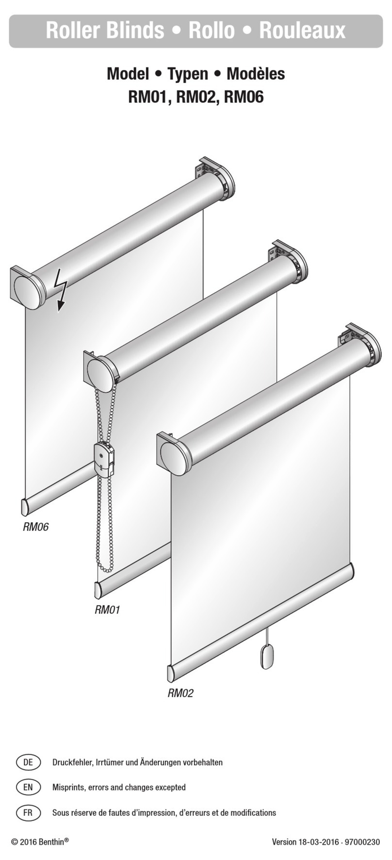 Benthin RM01 Manuel utilisateur