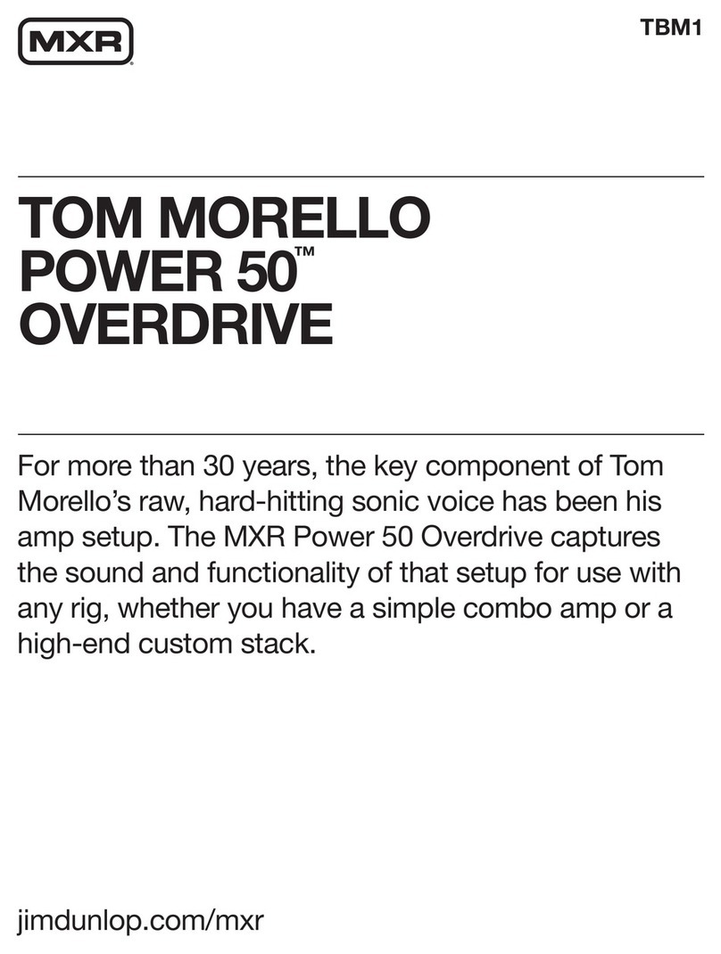 mxr TOM MORELLO POWER 50 Manuel utilisateur