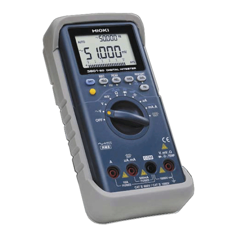 Hioki 3801 Manuel utilisateur