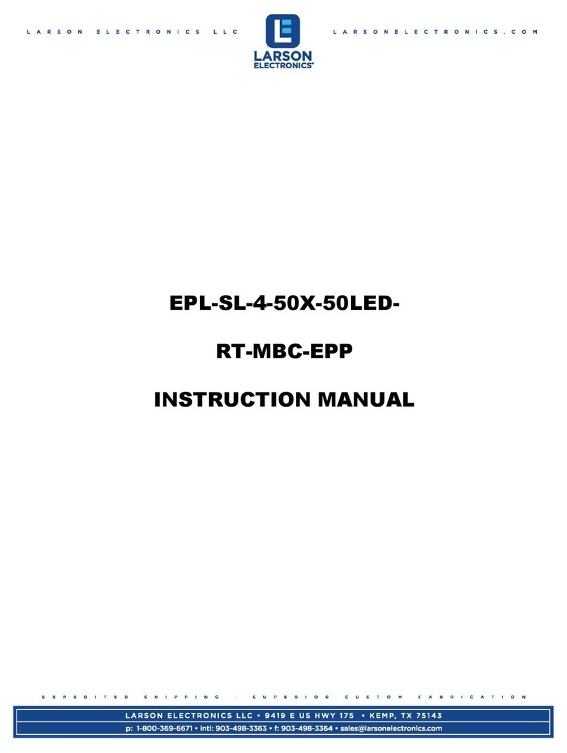 Larson Electronics EPL-SL-4-50X-50LED-RT-MBC-EPP Manuel utilisateur