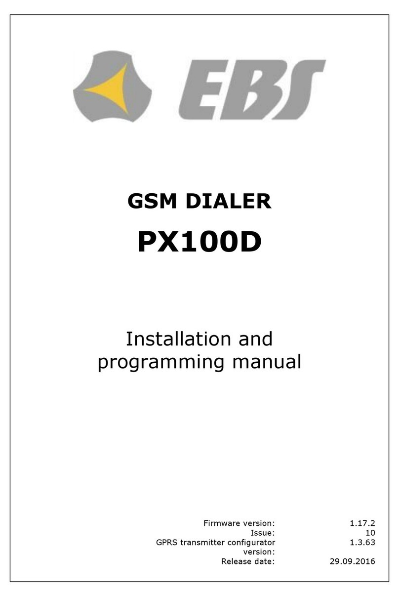 EBS PX100D Instructions de montage EBS PX100D Instructions de montage