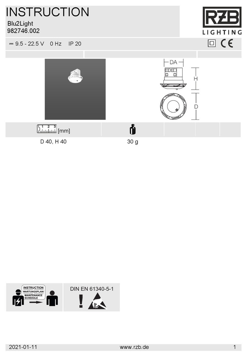 RZB Lighting Blu2Light Manuel utilisateur
