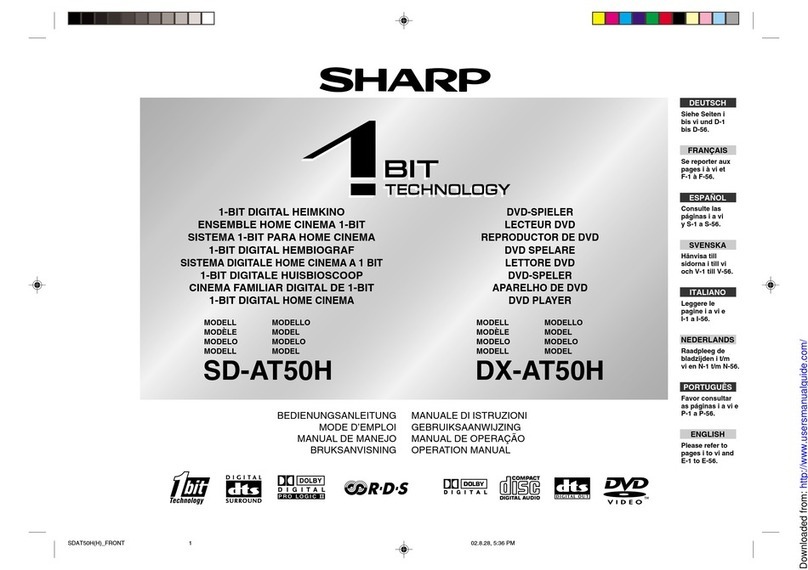 Sharp SD-AT50H Manuel utilisateur