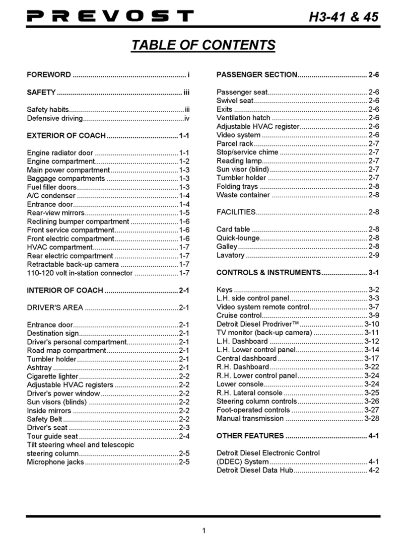 PREVOST H3-41 Manuel utilisateur