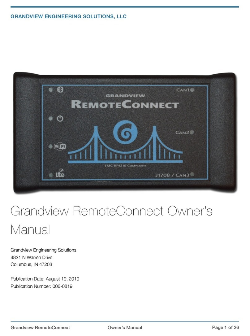 Grandview RemoteConnect Mode d’emploi Grandview RemoteConnect Mode d’emploi