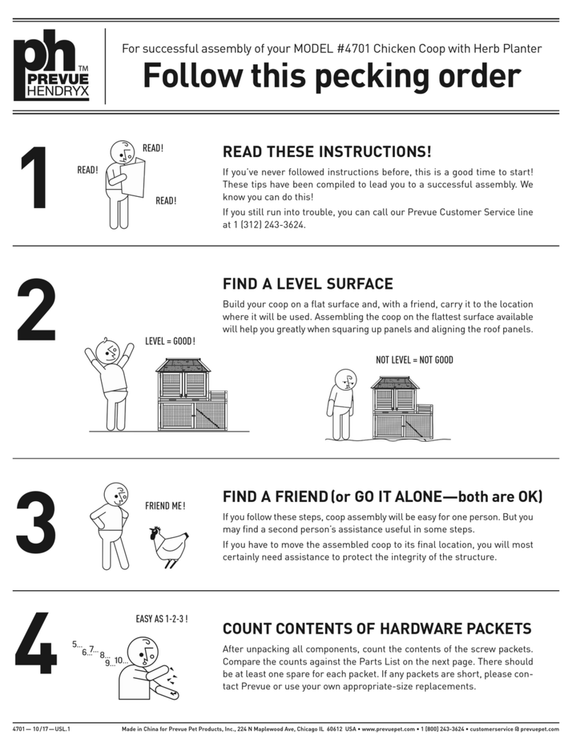 Prevue Hendryx 4701 Manuel utilisateur Prevue Hendryx 4701 Manuel utilisateur