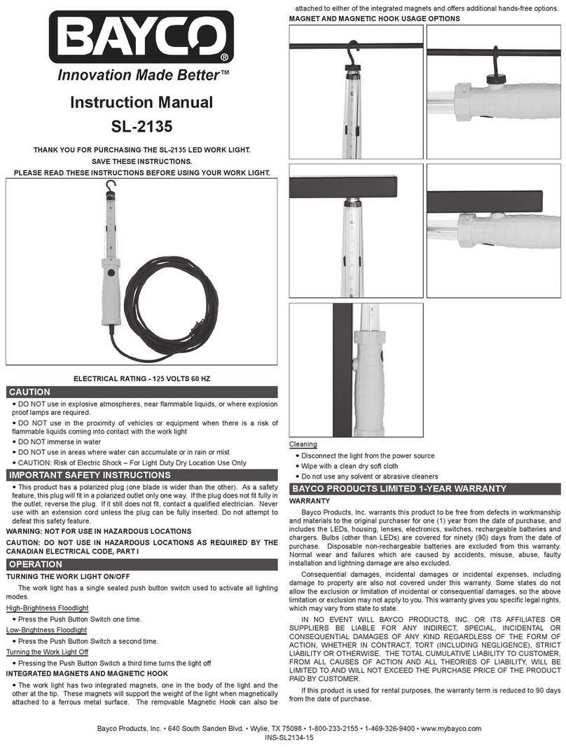 Bayco SL-2135 Manuel utilisateur
