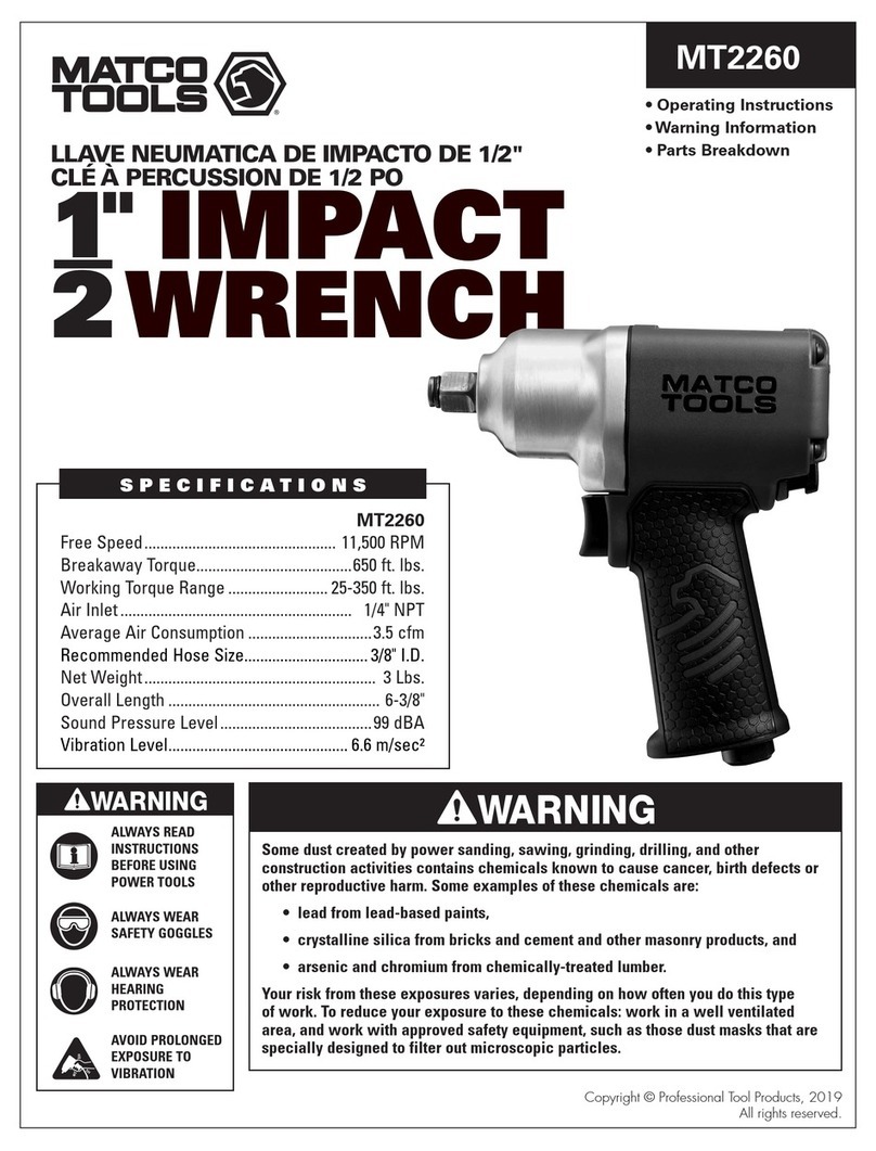 Matco Tools MT2260 Manuel utilisateur