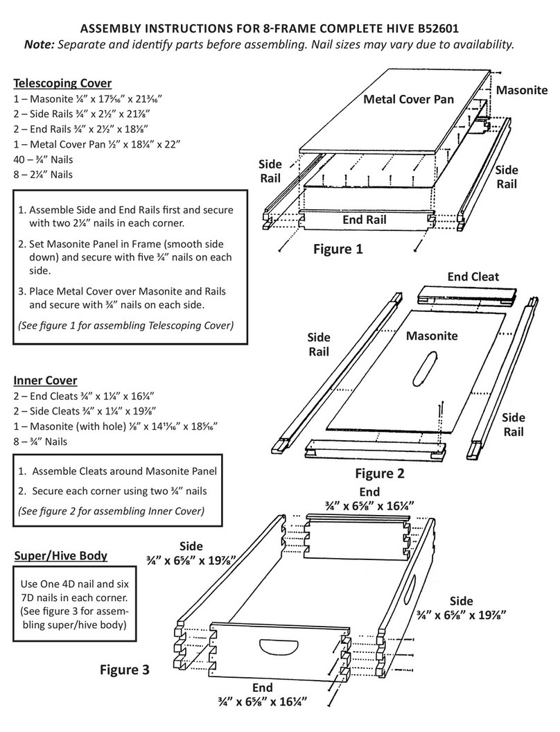 BEEHIVE B52601 Manuel utilisateur