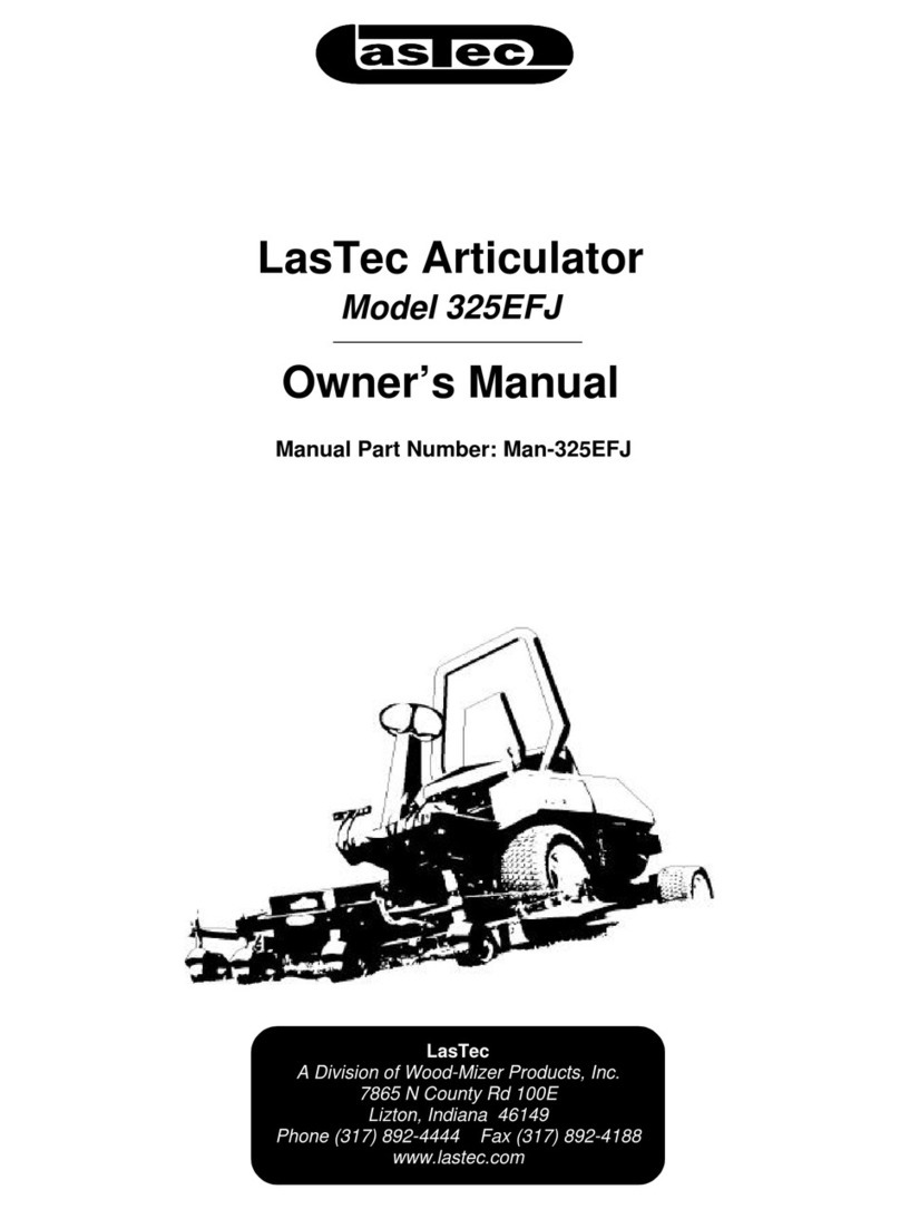 Lastec 325EFJ Manuel utilisateur