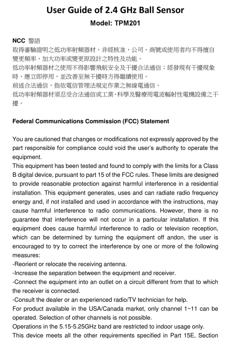 Cub TPM201 Manuel utilisateur Cub TPM201 Manuel utilisateur