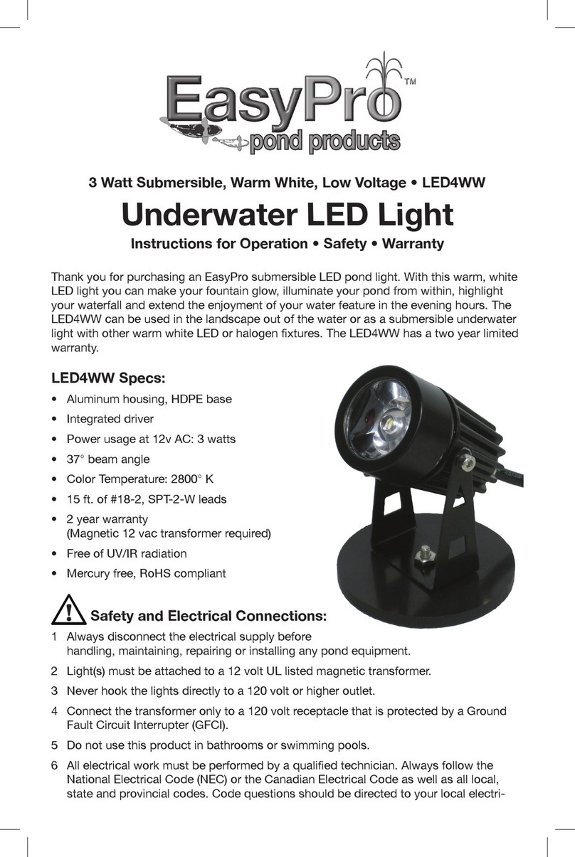 EasyPro LED4WW Manuel d'utilisation et d'entretien