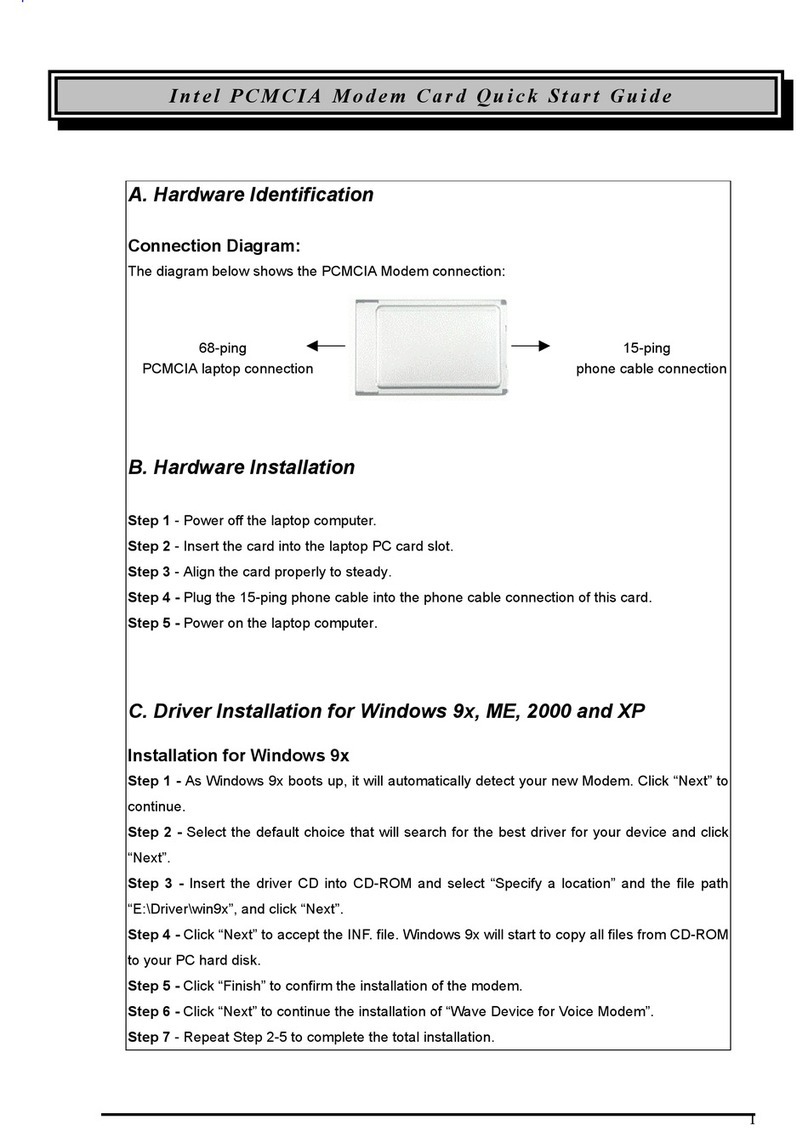 Intel PCMCIA Manuel utilisateur