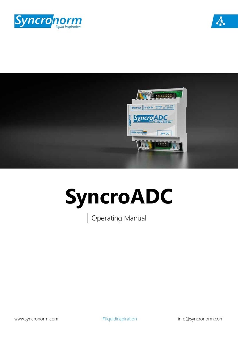 Syncronorm SyncroADC Manuel utilisateur