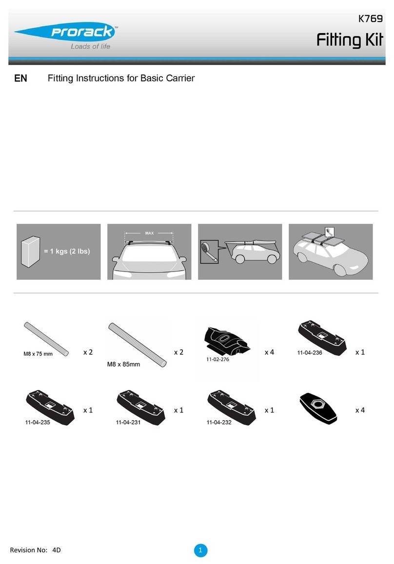 Prorack K769 Manuel utilisateur