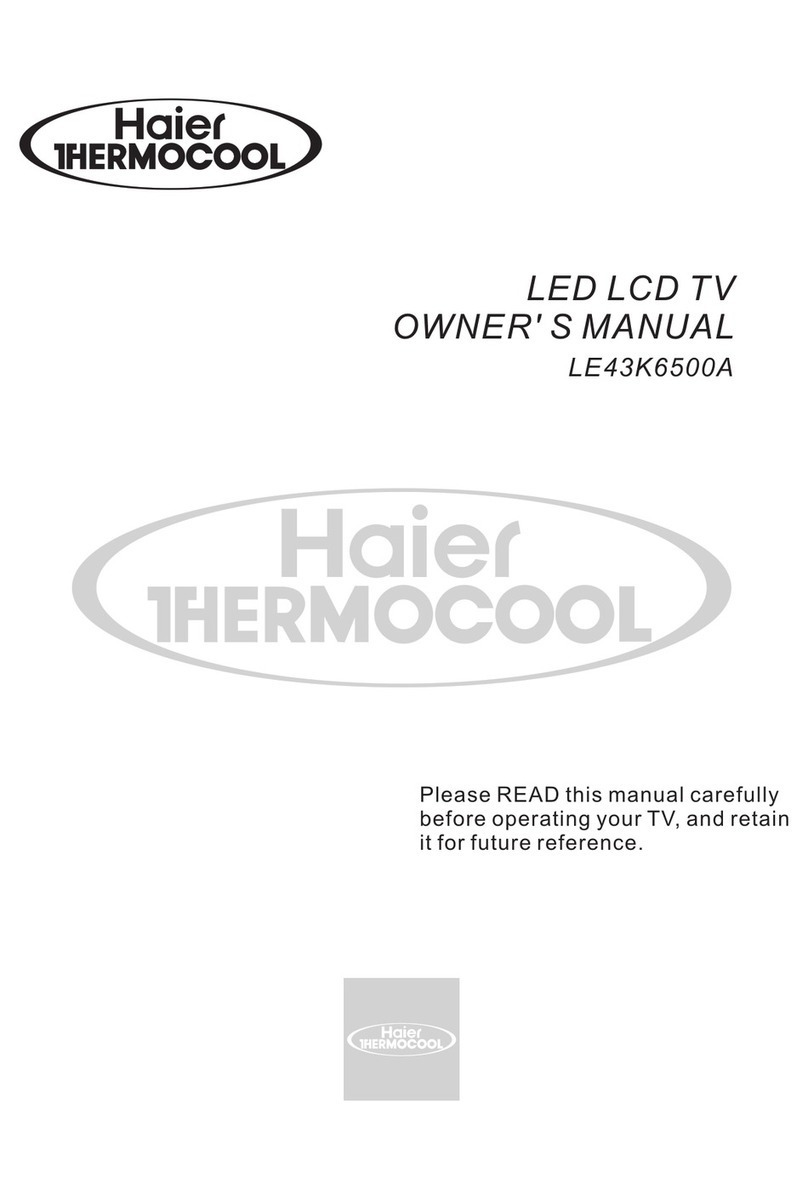 Haier Thermocool LE43K6500A Manuel utilisateur