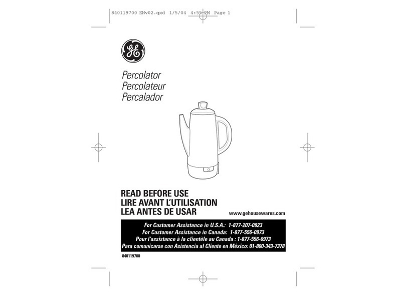 GE 840119700 Manuel utilisateur