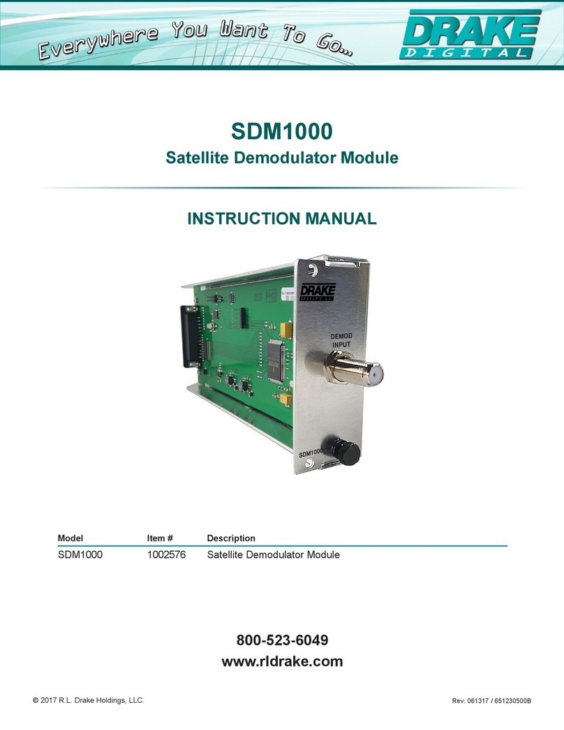 DRAKE SDM1000 Manuel utilisateur