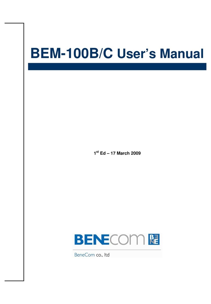 BENECOM BEM-100B Manuel utilisateur