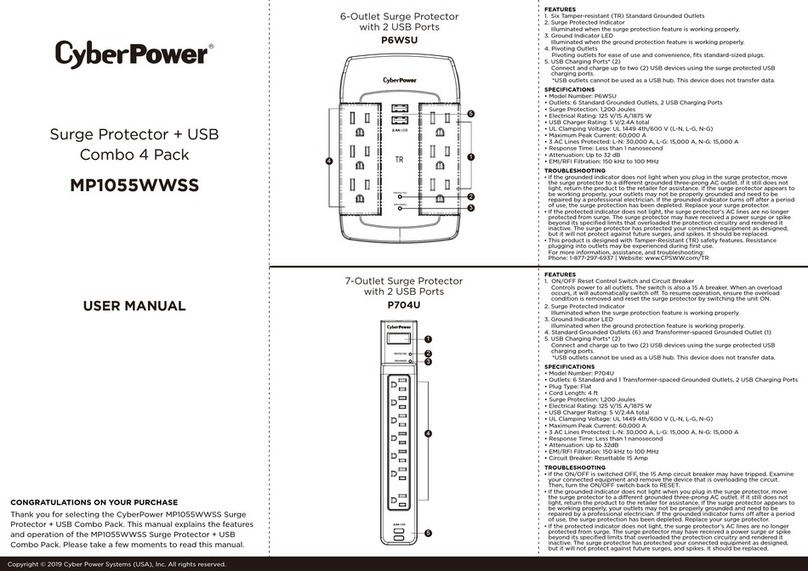 CyberPower MP1055WWSS Manuel utilisateur