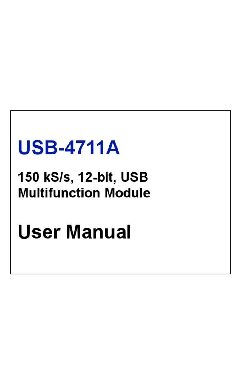Advantech USB-4711A Manuel utilisateur