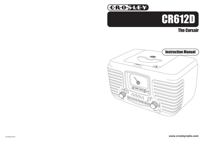 Crosley CR612D Manuel utilisateur