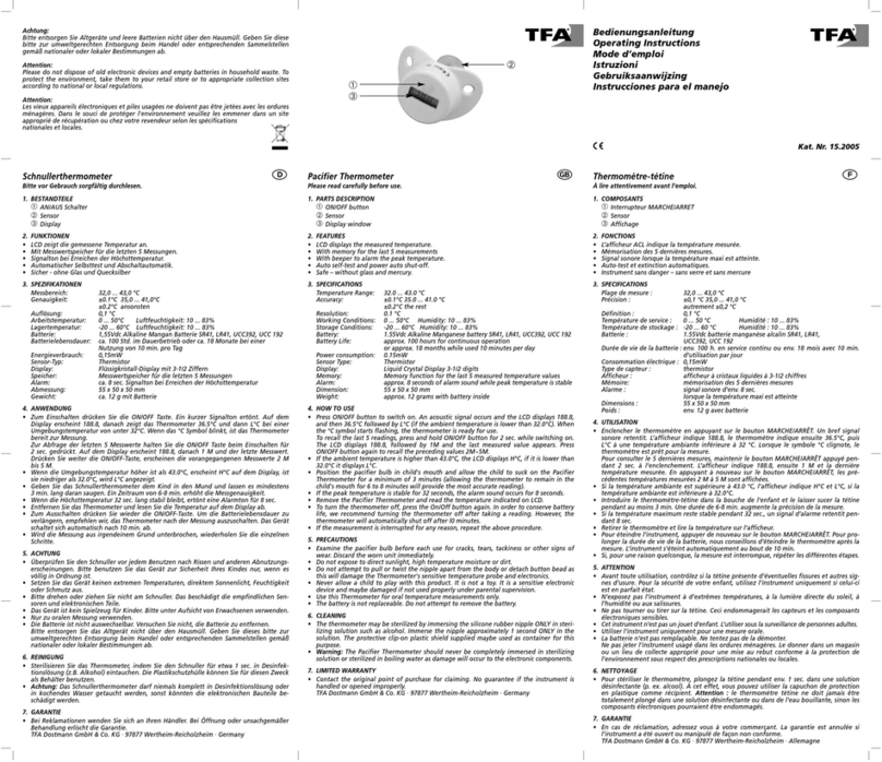 TFA 15.2005 Manuel utilisateur