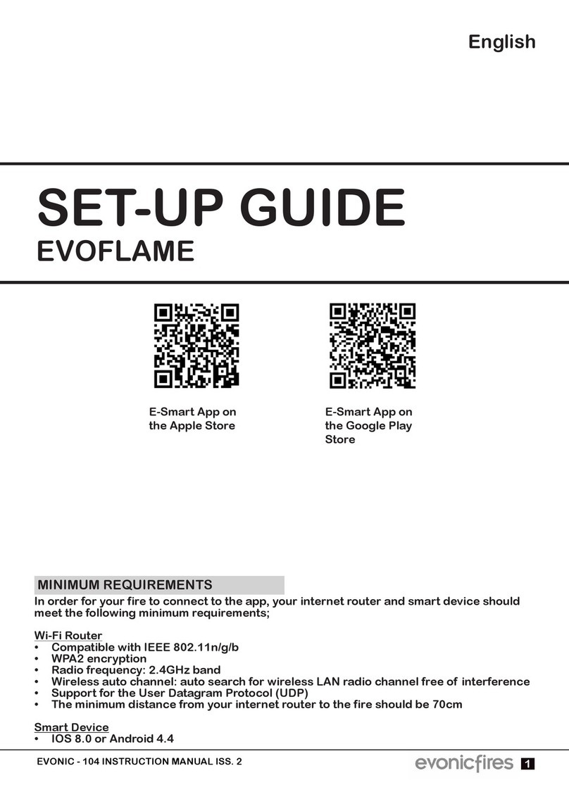 Evonicfires EVOFLAME Manuel utilisateur Evonicfires EVOFLAME Manuel utilisateur