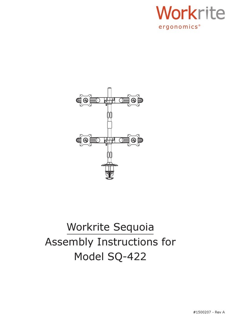 Workrite Ergonomics Sequoia SQ-422 Manuel utilisateur