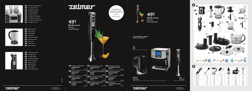 Zelmer 491 symbio Manuel utilisateur