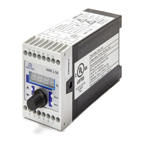 GESTRA NRR 2-50 Manuel utilisateur