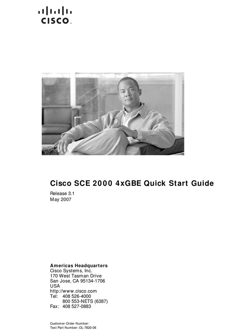 Cisco SCE 2000 Manuel utilisateur